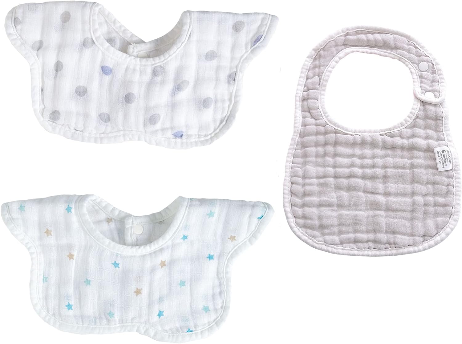 251228012926743_1 Baby Waterproof Bibs with Food Scraps Catcher Pocket Soft Adjustable Snaps Feeding Bibs For Infants Toddlers Boys and Girls - Image 1